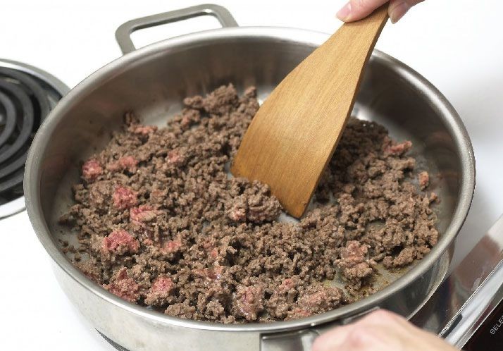 Tool for browning ground beef.